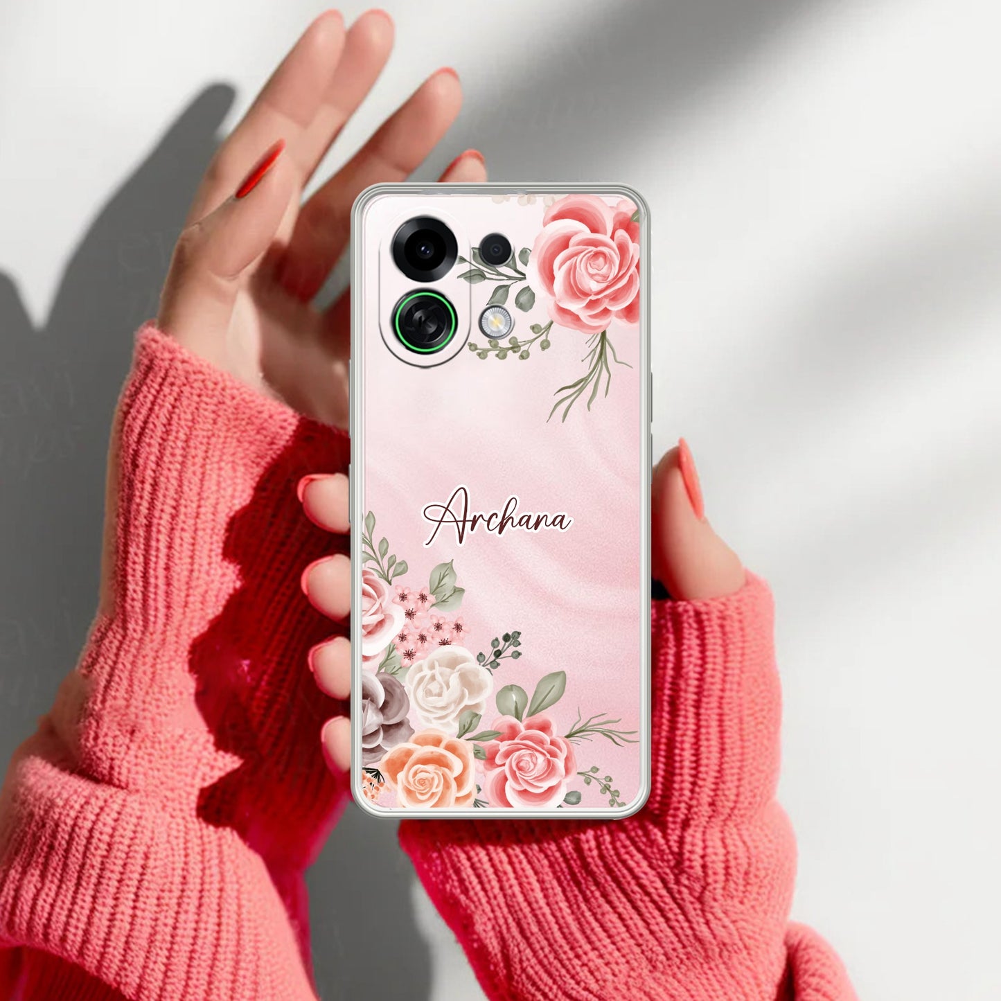 Daisy Flower Customize Transparent Silicon Case For Oppo