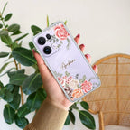 Pink Floral Anti Yellow Case For Oppo Reno 13 Pro 5G