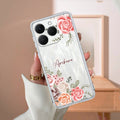 Pink Floral Customize Anti Yellow Case For Realme 15T 5G