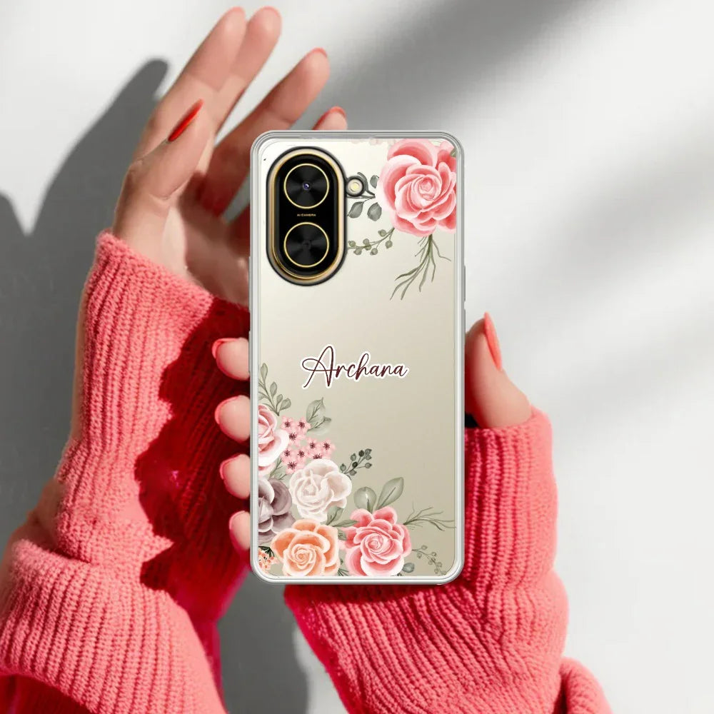Daisy Flower Customize Transparent Silicon Case For Poco - ShopOnCliQ
