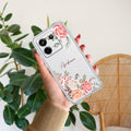 Pink Floral Anti Yellow Case For Redmi Note 13 Pro 5G