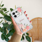 Pink Floral Anti Yellow Case For Redmi Note 13 Pro 5G