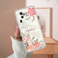 Pink Floral Transparent Silicon Case For Vivo T4 Ultra 5G