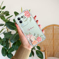 Pink Floral Anti Yellow Case For Vivo Y31 Pro 5G
