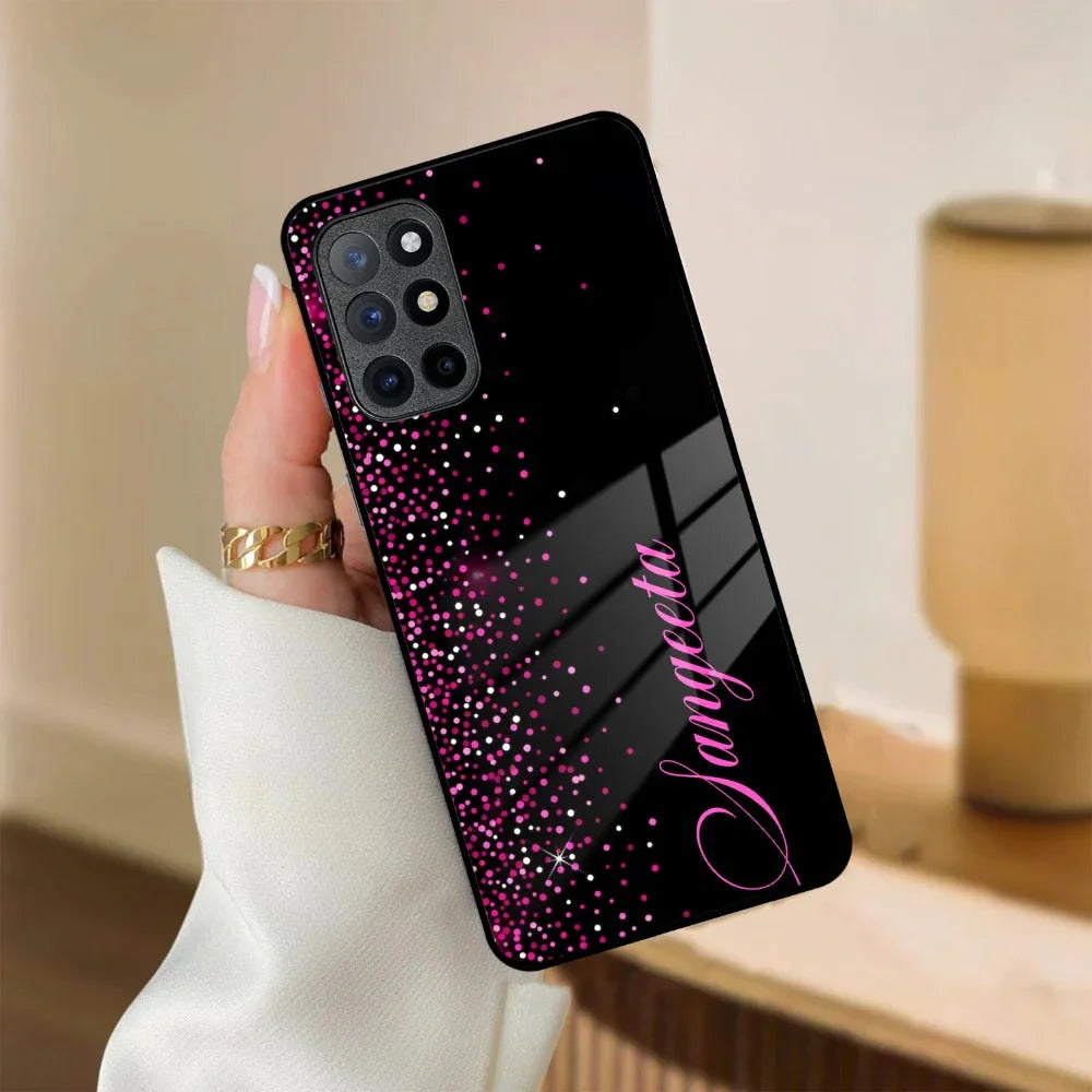 Pink Glitter Customize Glass Case Cover For Oneplus - ShopOnCliQ