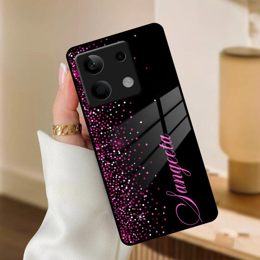 Pink Glitter Customize Glass Case Cover For Redmi/Xiaomi - ShopOnCliQ