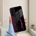 Pink Glitter Customize Glass Case Cover For Samsung - ShopOnCliQ