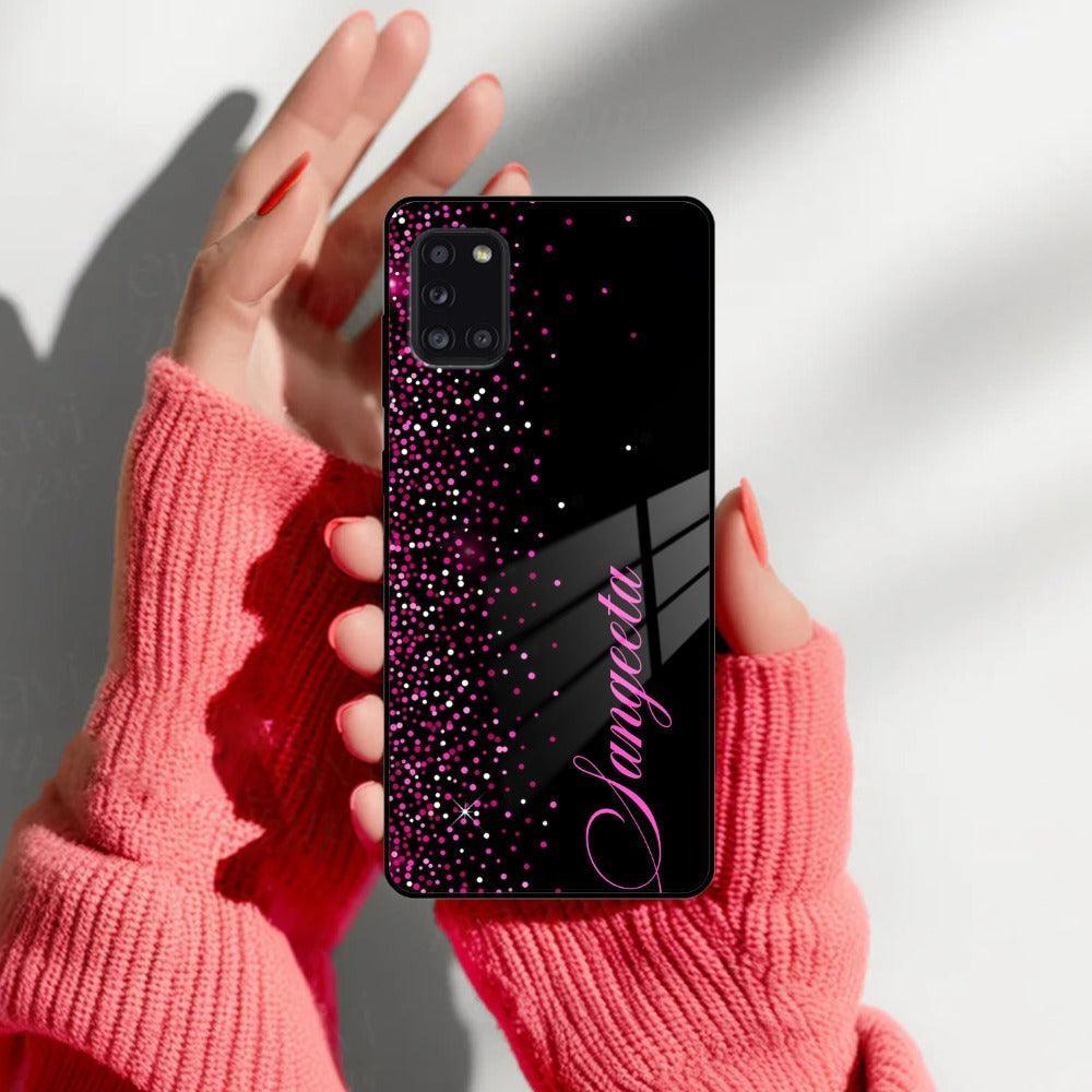 Pink Glitter Customize Glass Case Cover For Samsung - ShopOnCliQ
