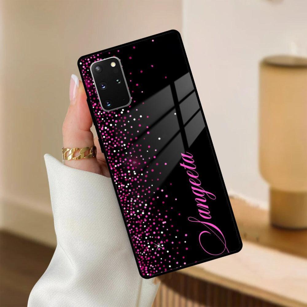 Pink Glitter Customize Glass Case Cover For Samsung - ShopOnCliQ