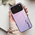 Customize Name Gradient Glass Case Cover