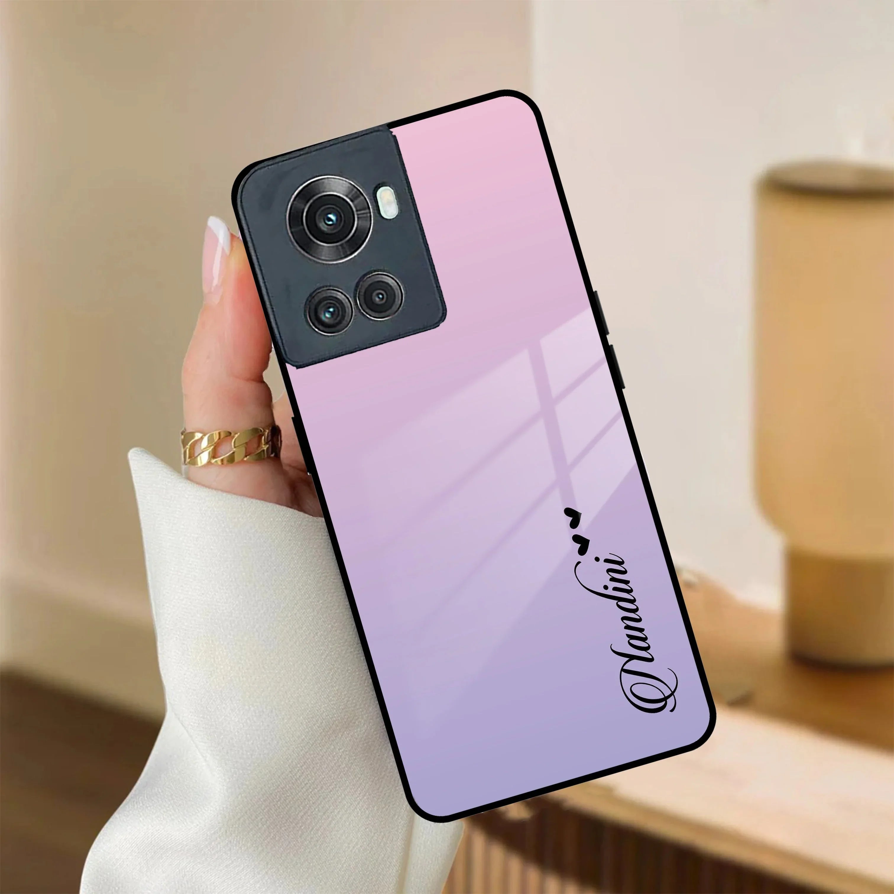 Pink Gradient Glass Case Cover For OnePlus - ShopOnCliQ