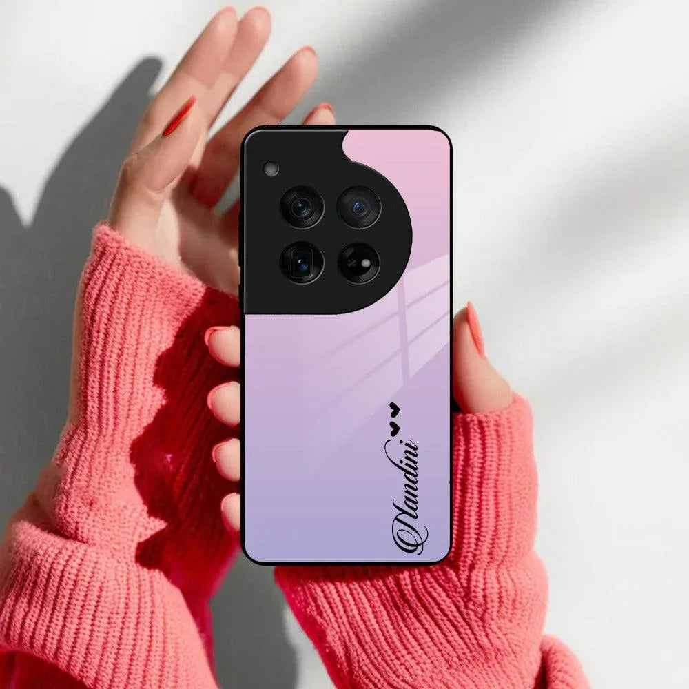 Pink Gradient Glass Case Cover For OnePlus - ShopOnCliQ