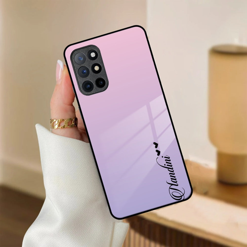 Pink Gradient Glass Case Cover For OnePlus