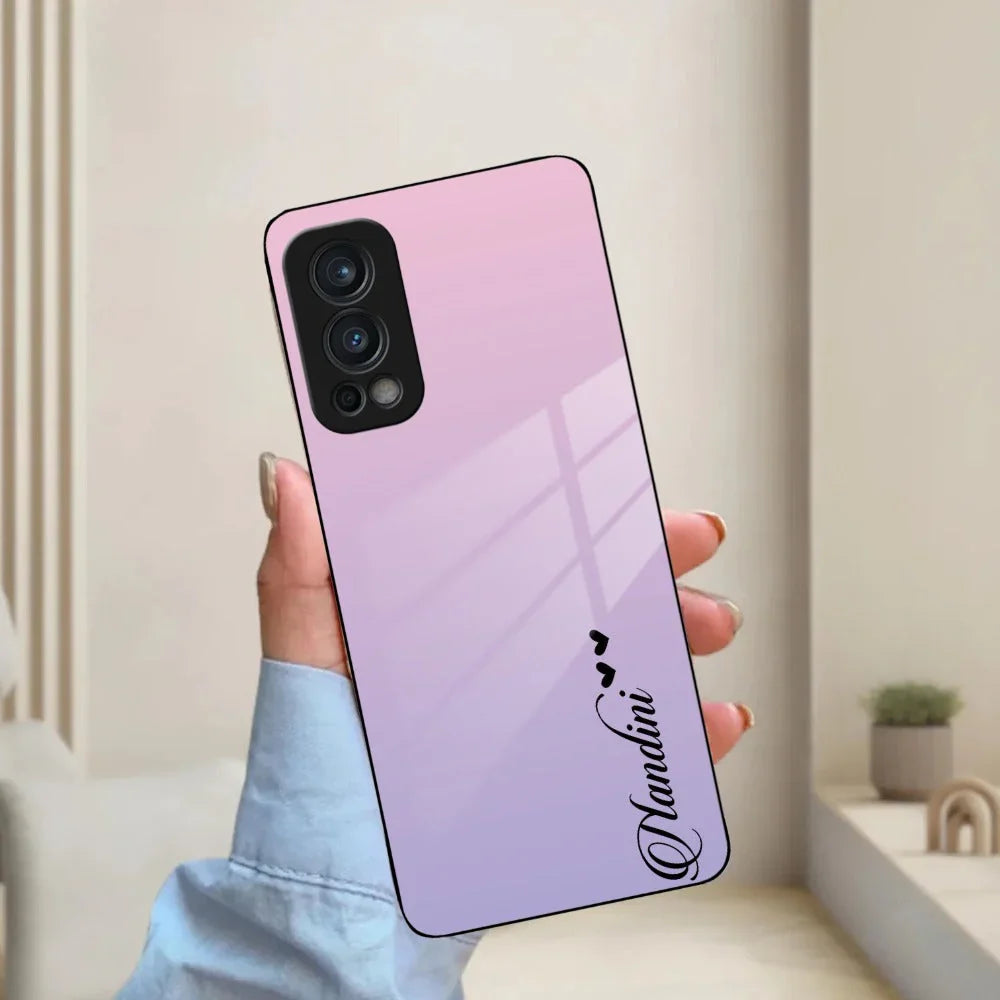 Pink Gradient Glass Case Cover For OnePlus - ShopOnCliQ