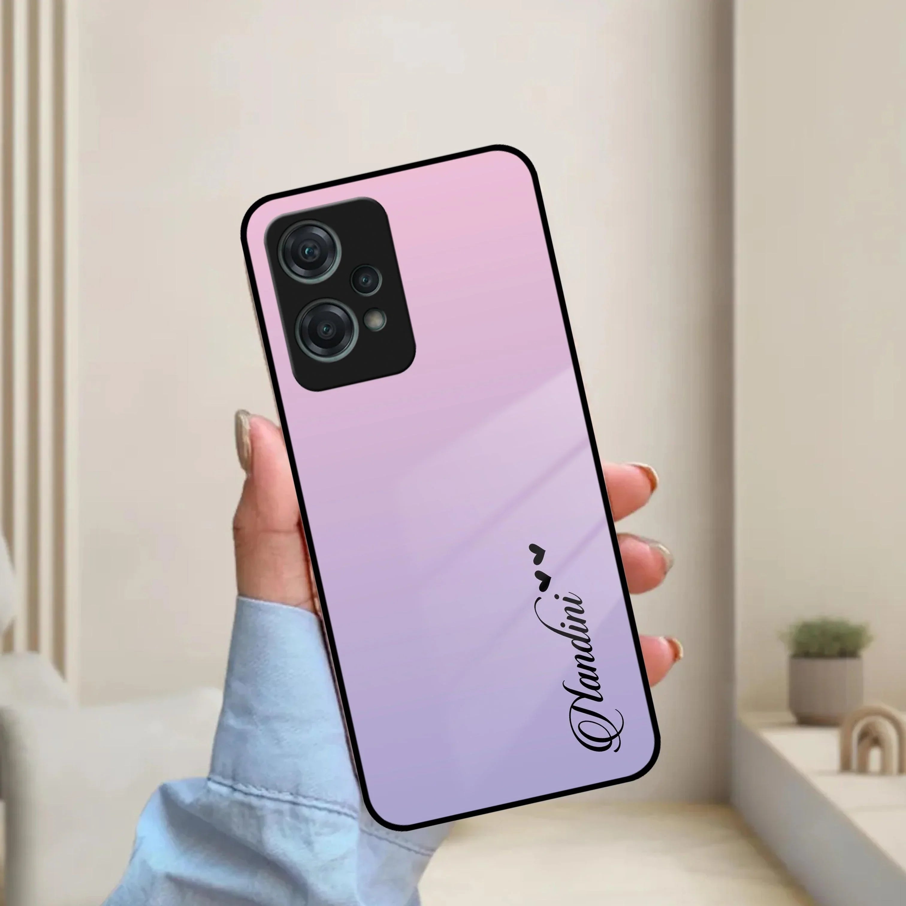 Pink Gradient Glass Case Cover For OnePlus - ShopOnCliQ