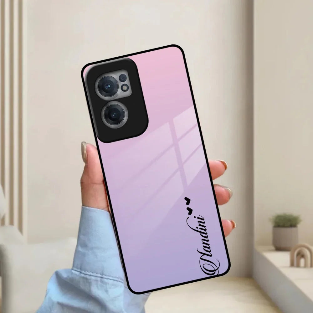 Pink Gradient Glass Case Cover For OnePlus - ShopOnCliQ