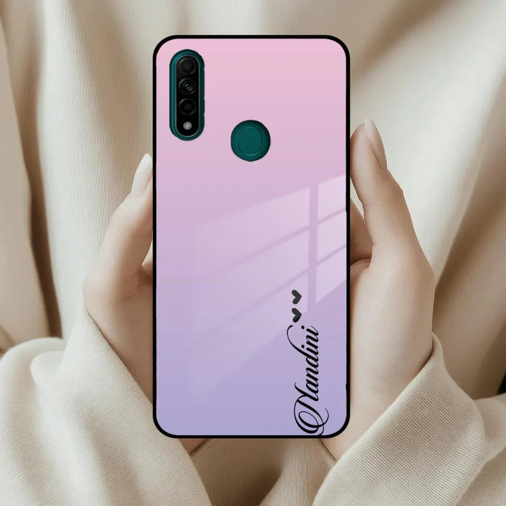 Pink Gradient Glass Case Cover For Oppo - ShopOnCliQ