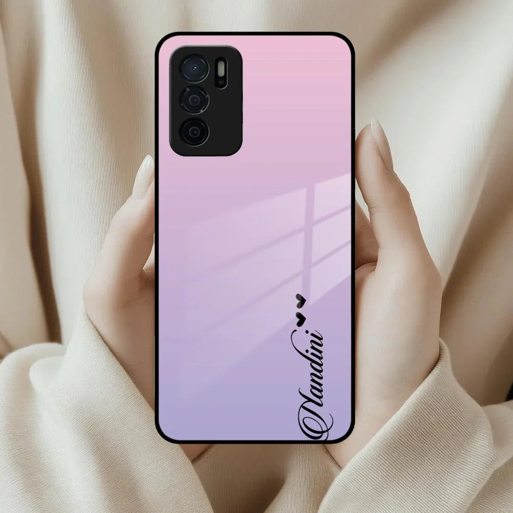 Pink Gradient Glass Case Cover For Oppo - ShopOnCliQ
