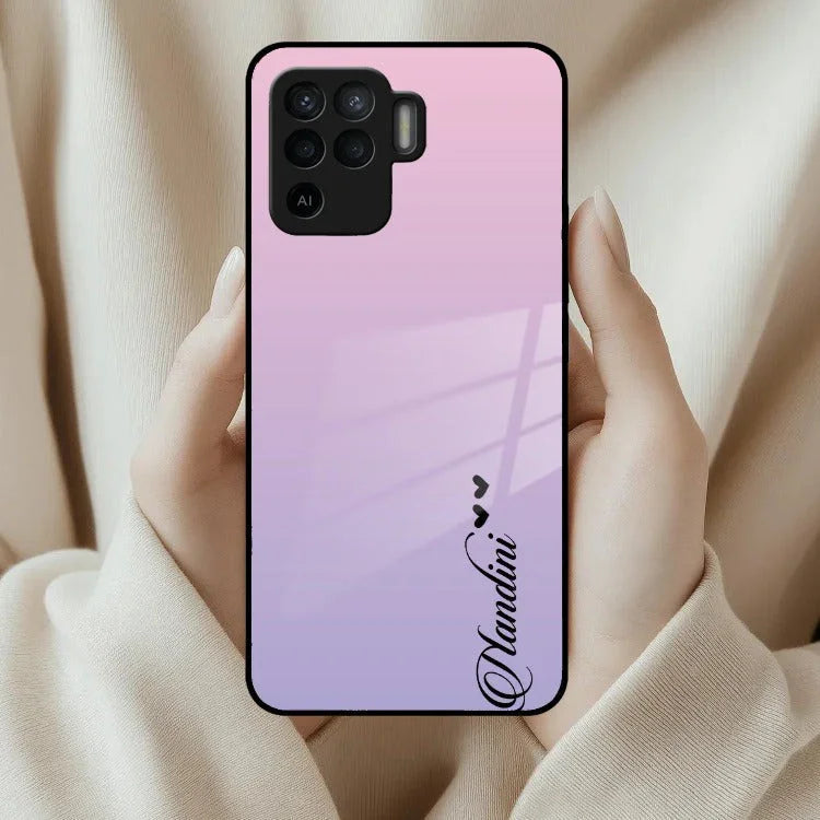 Pink Gradient Glass Case Cover For Oppo - ShopOnCliQ