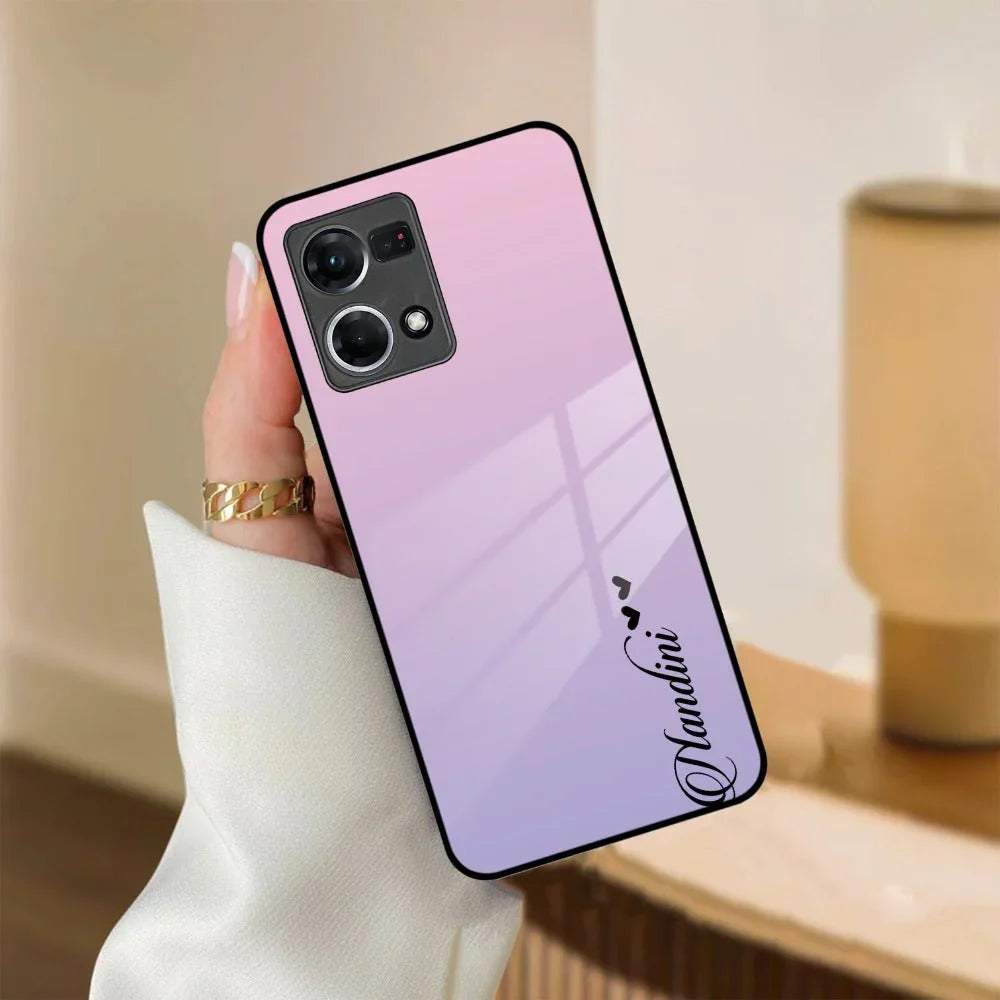 Pink Gradient Glass Case Cover For Oppo - ShopOnCliQ