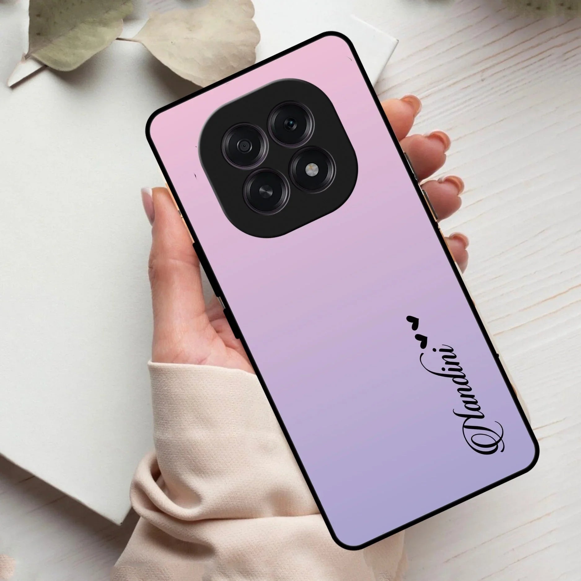 Pink Gradient Glass Case Cover For Oppo - ShopOnCliQ
