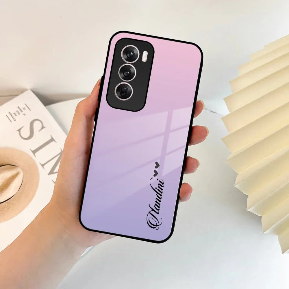 Pink Gradient Glass Case Cover For Oppo - ShopOnCliQ