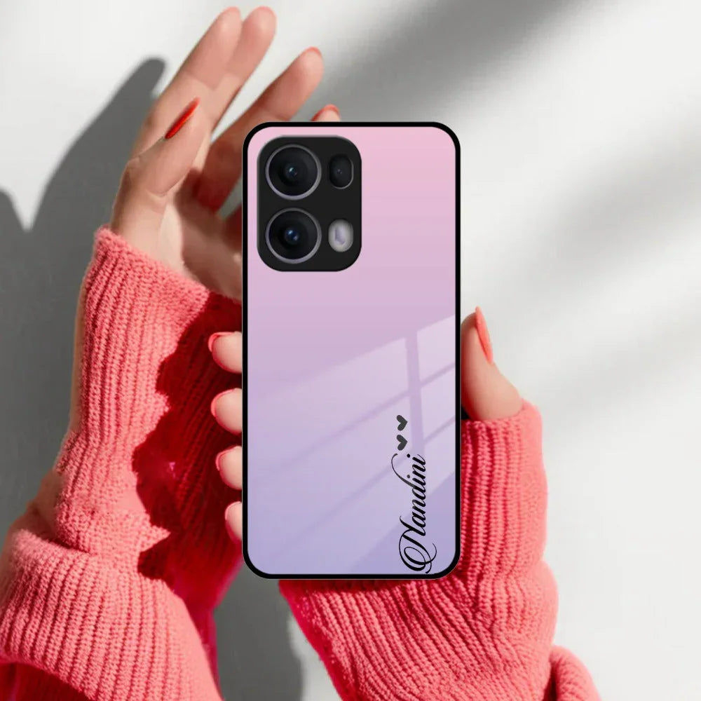 Pink Gradient Glass Case Cover For Oppo - ShopOnCliQ