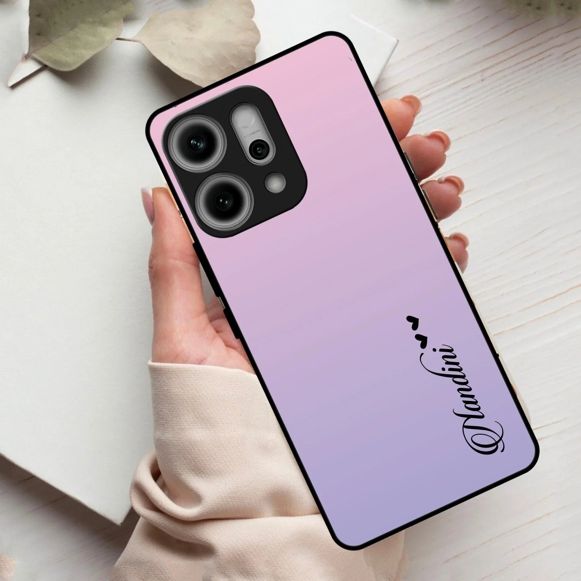 Pink Gradient Glass Case Cover For Oppo - ShopOnCliQ