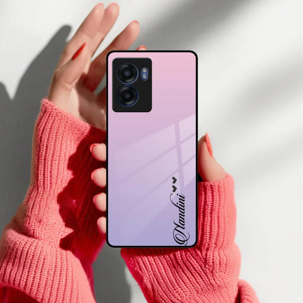Pink Gradient Glass Case Cover For Realme/Narzo - ShopOnCliQ