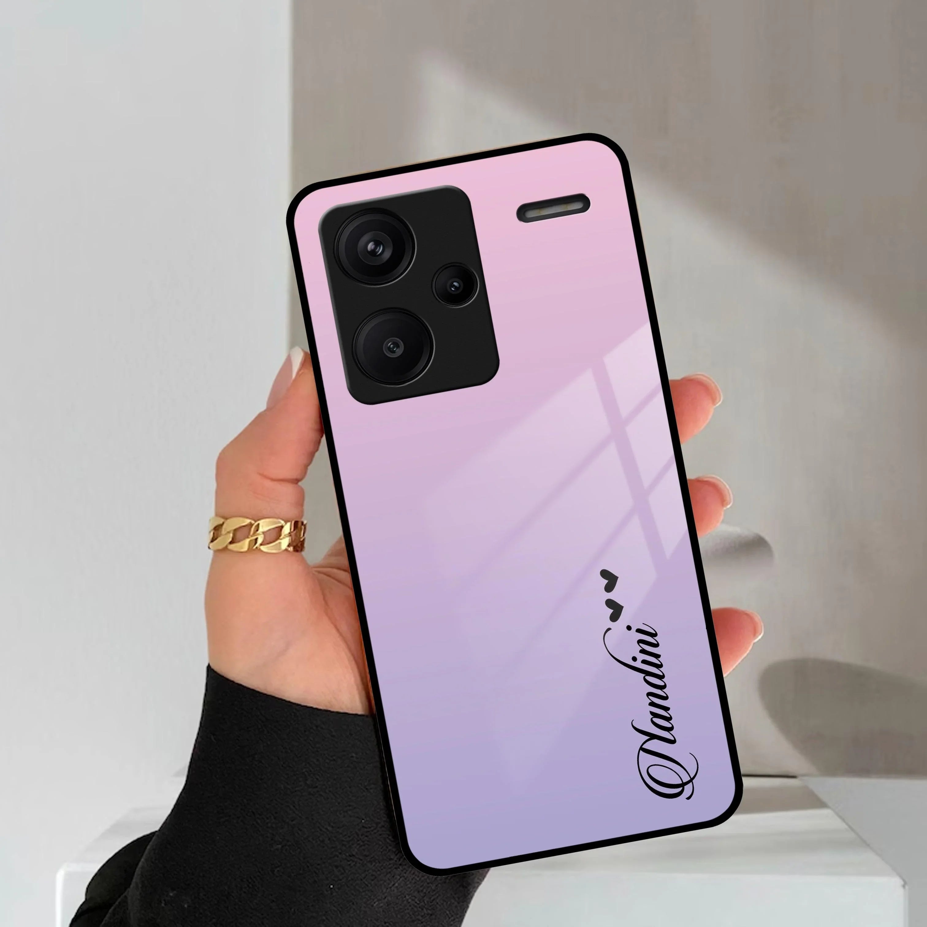 Pink Gradient Glass Case Cover For Redmi/Xiaomi - ShopOnCliQ