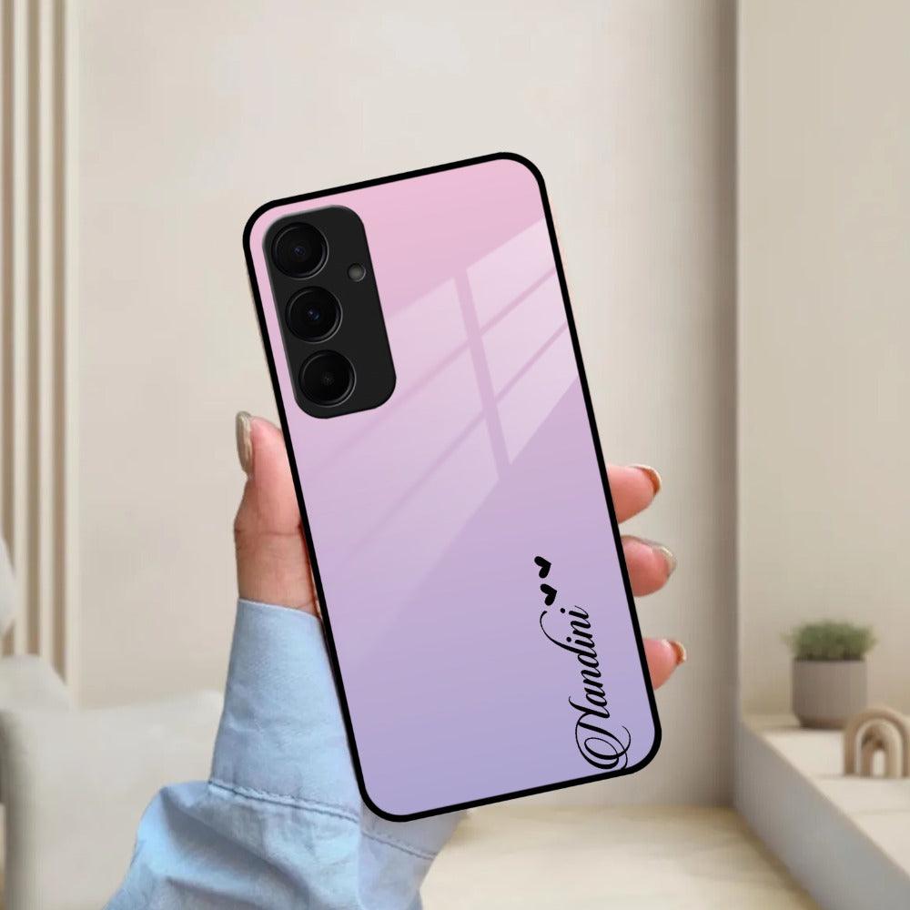 Pink Gradient Glass Case Cover For Samsung