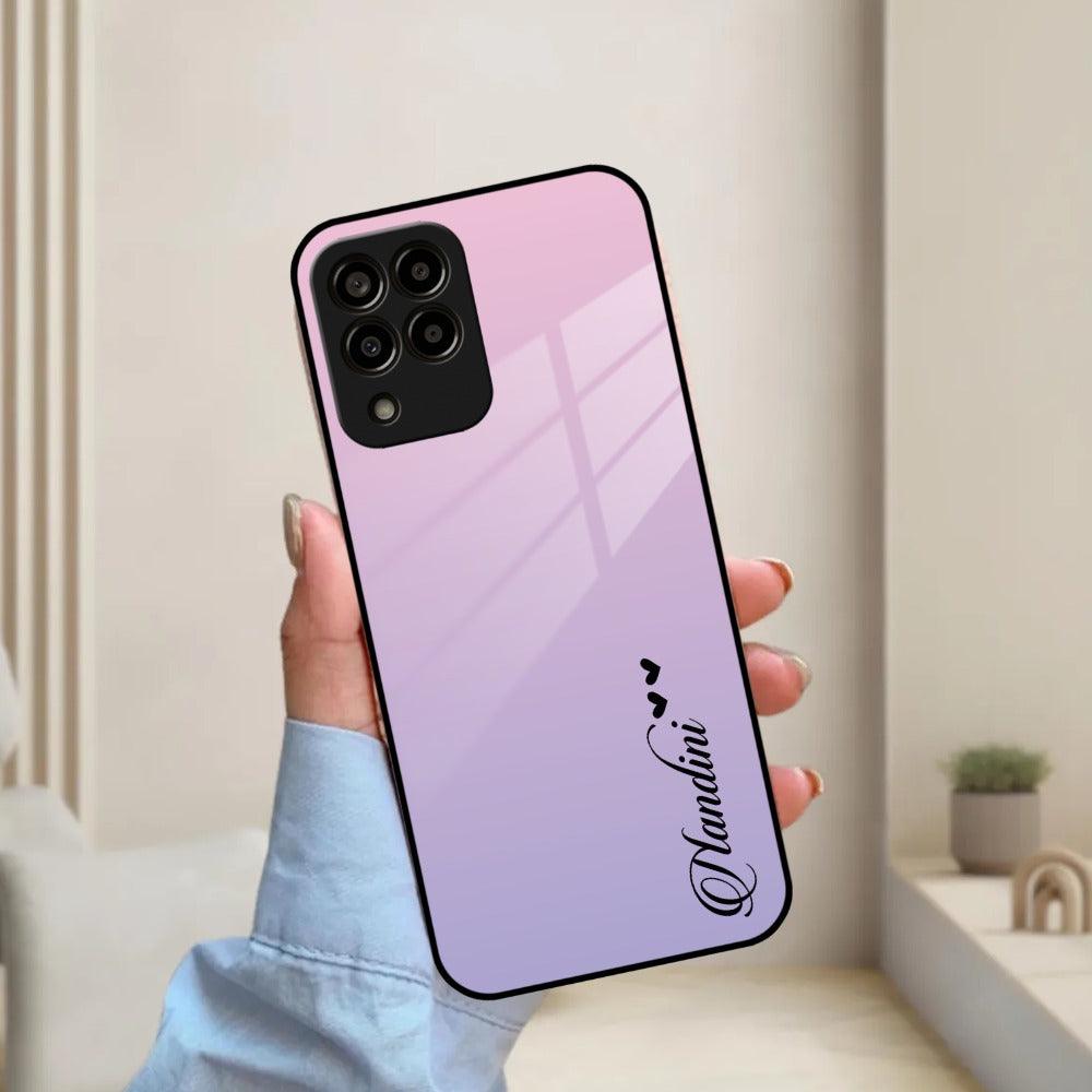 Pink Gradient Glass Case Cover For Samsung