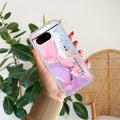 Pink Gradient Marble Customize Transparent Silicon Case For Google Pixel 8 5G
