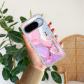 Pink Gradient Marble Customize Anti Yellow Case For Google Pixel 10