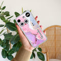 Pink Gradient Marble Customize Anti Yellow Case For Nothing Phone 3
