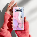 Pink Gradient Marble Customize Anti Yellow Case For Nothing Phone 4A 5G