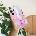 Pink Gradient Marble Customize Anti Yellow Case For Oppo Reno 8 Pro 5G