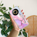 Pink Gradient Marble Customize Transparent Silicon Case For Realme 11 Pro Plus 5G