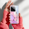 Pink Gradient Marble Customize Anti Yelllow Case For Realme GT 7 5G