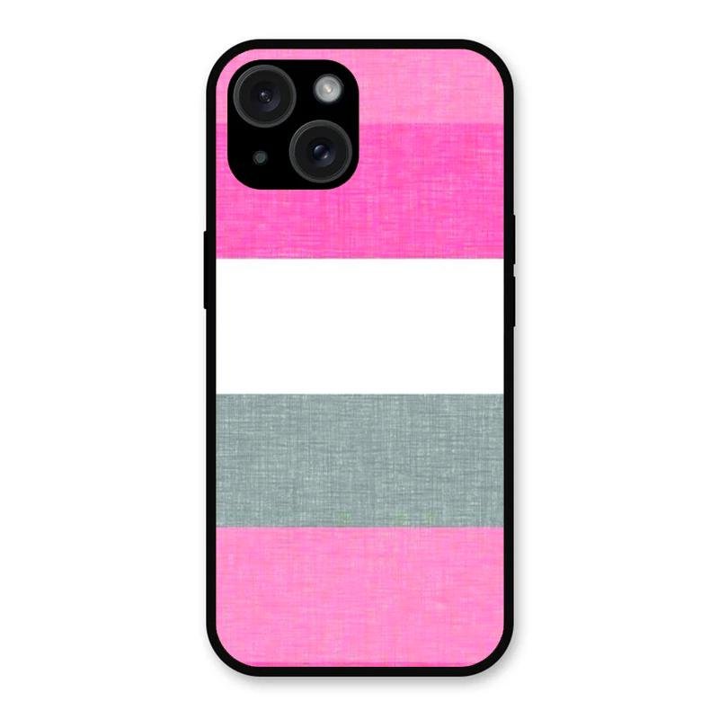 Pink Hues Harmony Glossy Metal Case Cover For iPhone 15 Plus