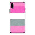 Pink Hues Harmony Glossy Metal Case Cover For iPhone XS