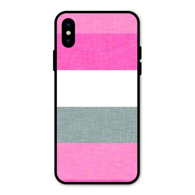 Pink Hues Harmony Glossy Metal Case Cover For iPhone XS
