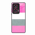 Pink Hues Harmony Glossy Metal Case Cover For Motorola Edge 50 Fusion 5G