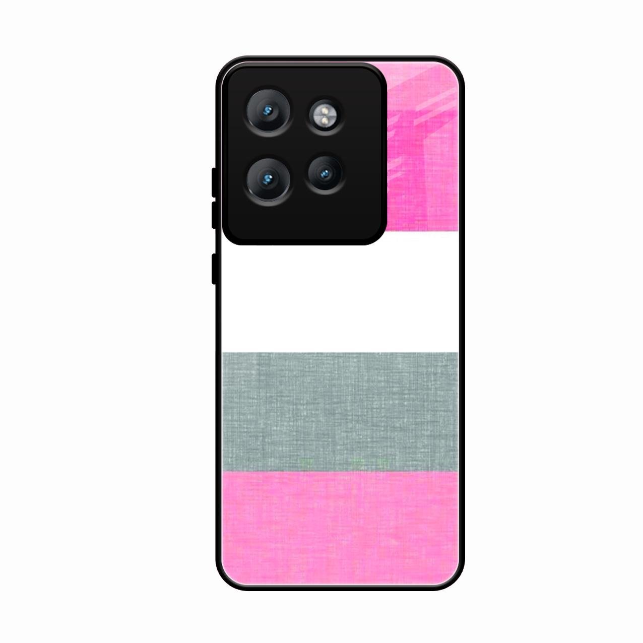 Pink Hues Harmony Glossy Metal Case Cover For Motorola Edge 50 Neo