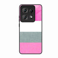 Pink Hues Harmony Glossy Metal Case Cover For Motorola Edge 50 Pro