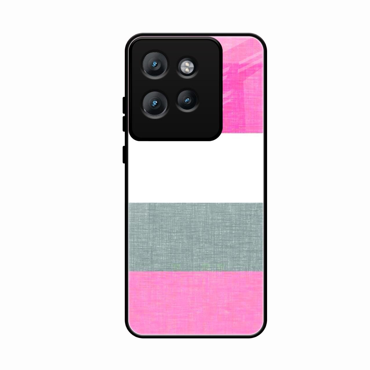 Pink Hues Harmony Glossy Metal Case Cover For Motorola Edge 50