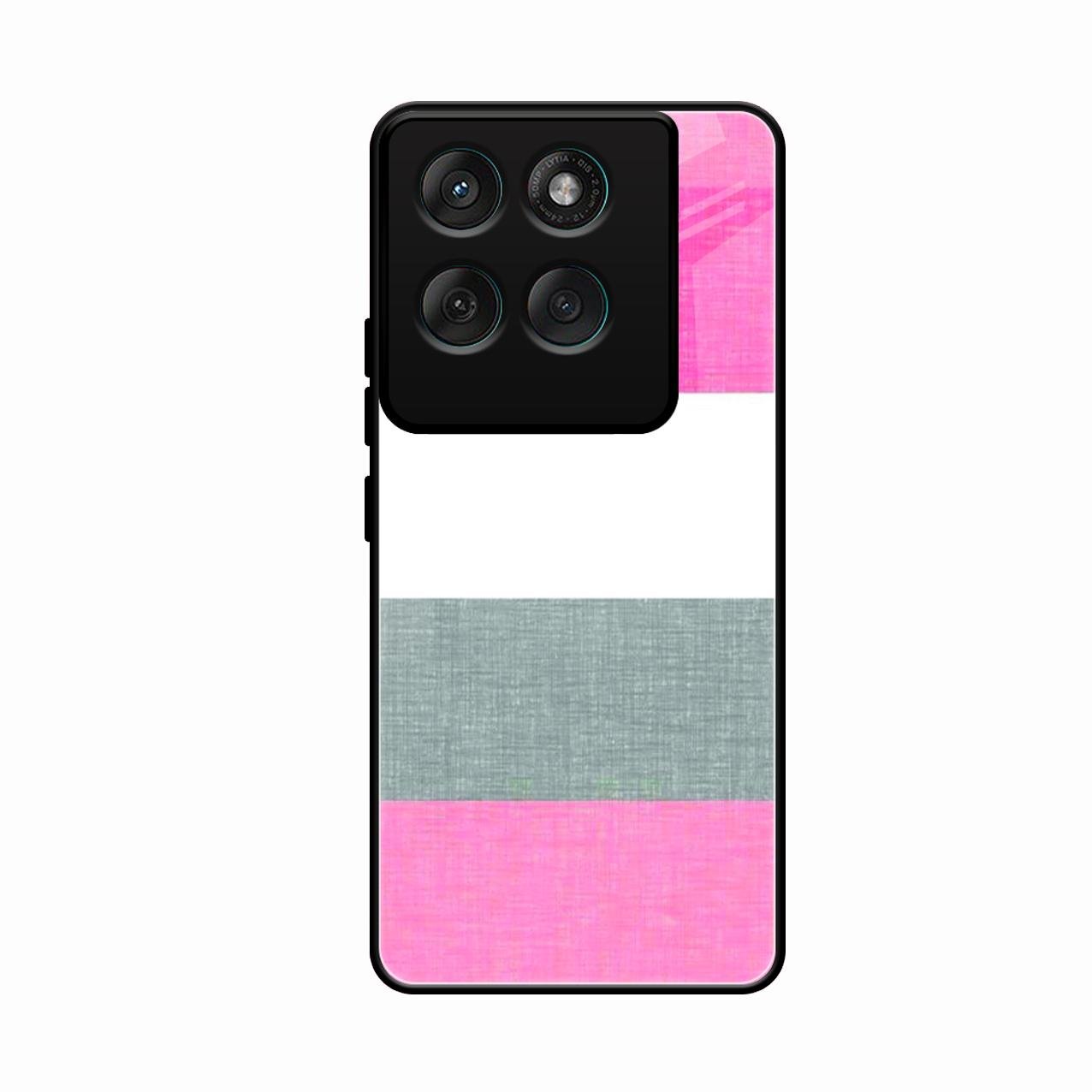Pink Hues Harmony Glossy Metal Case Cover For Motorola Edge 60 Pro 5G