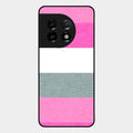 Pink Hues Harmony Glossy Metal Case Cover For Oneplus 11 5G