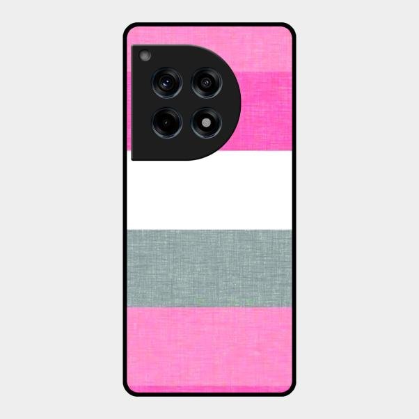 Pink Hues Harmony Glossy Metal Case Cover For Oneplus 12R 5G