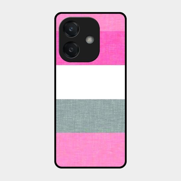 Pink Hues Harmony Glossy Metal Case Cover For Oppo A3X 5G